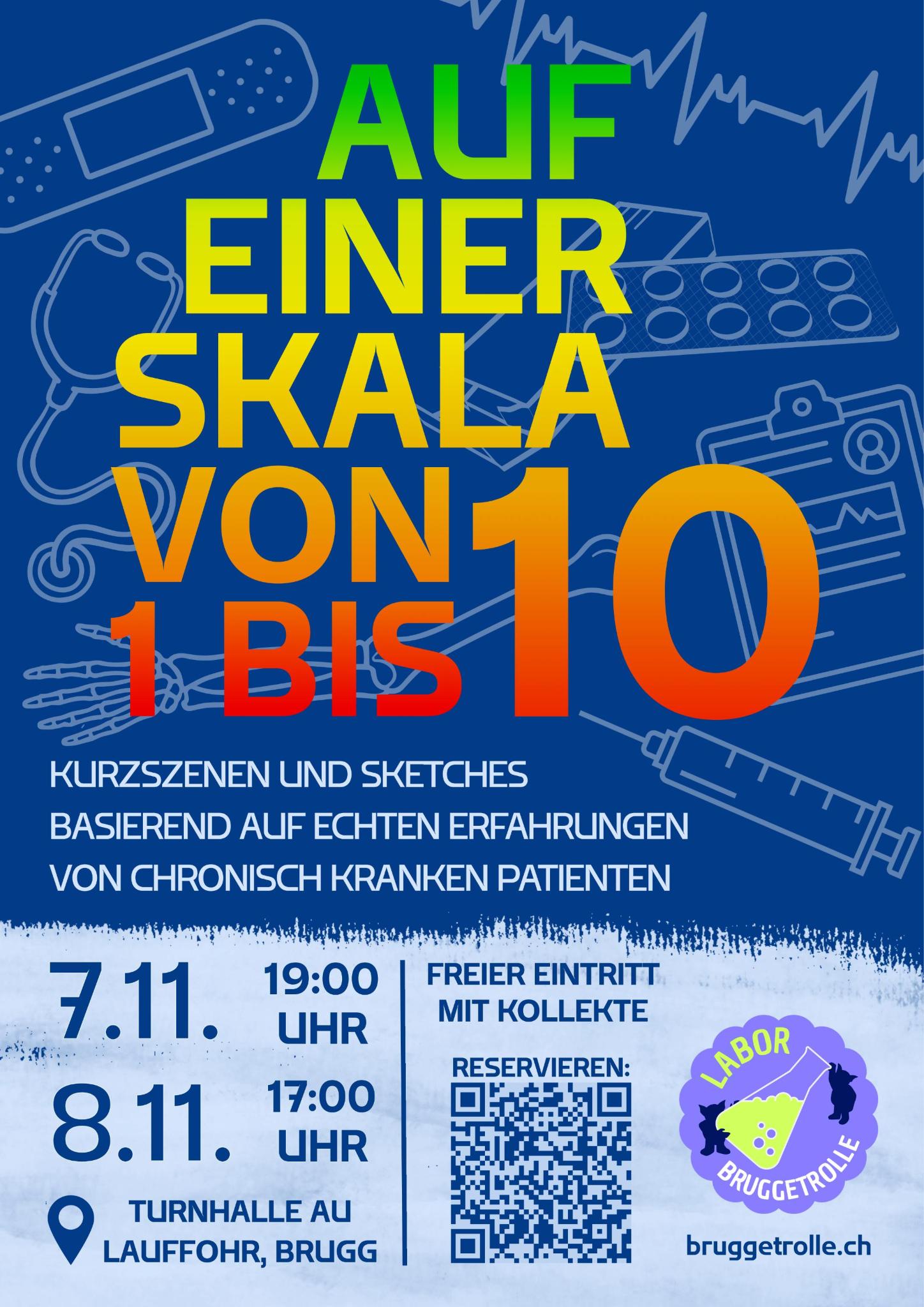 Plakat von 'Auf einer Skala von 1 bis 10'